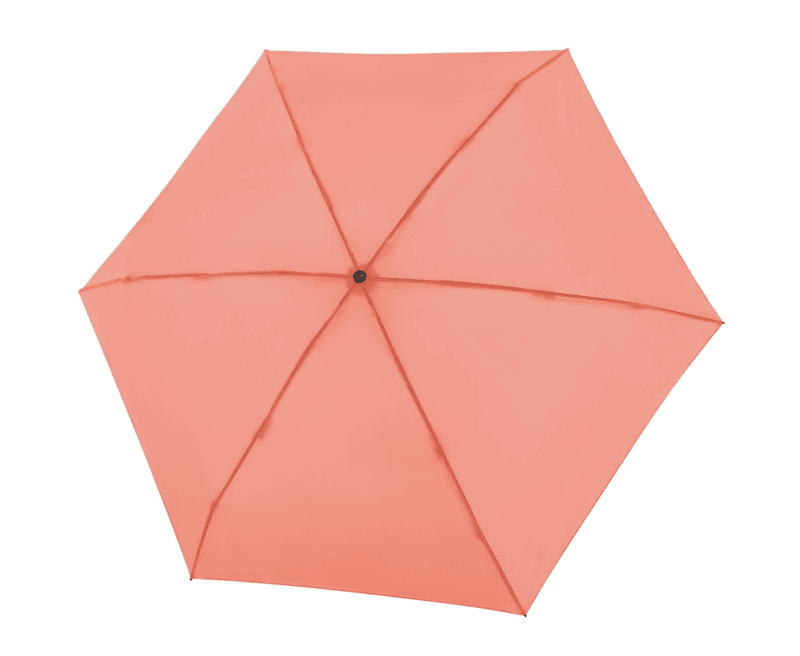 Mini Compact Paraply - korall 