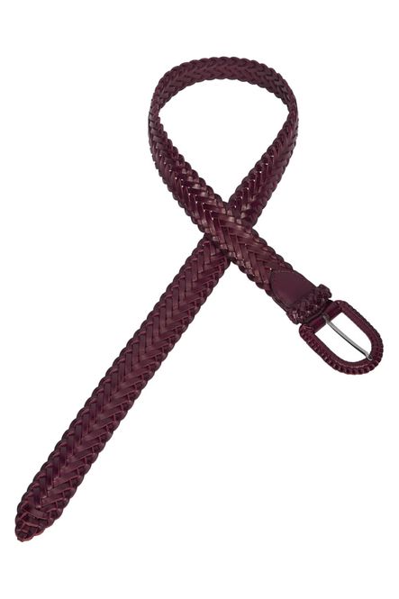 Hovedbilde Flettet Skinnbelte - Porto Red